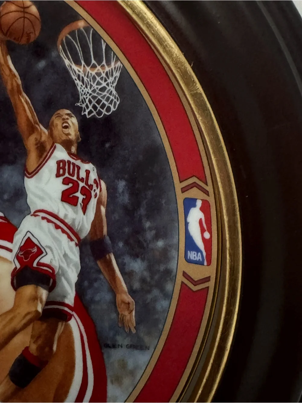 Michael Jordan record 72 wins Bradford exchange/upper deck collectible plate